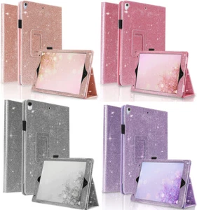 Apple iPad Glitter book flip Case Cover Stand For iPad mini 1 2 3 4 & 5 (7.9") - Picture 1 of 30