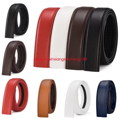 Herren gürtel Automatik Echt Leder Ratchet Gürtel 3,0 3,5cm breit ohne Schnalle