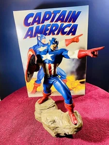 Estatua de fundición fría sellada a prueba de artista a prueba de artista del Capitán América MPS Ltd - Imagen 1 de 3