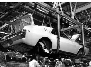 1969 AMC AMX 390 Factory Assembly Line American Motors Photo 4x6 - Picture 1 of 1