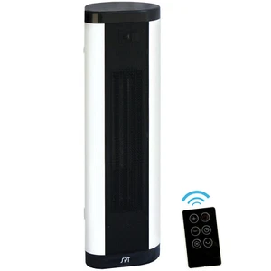 PTC Fan Ceramic Tower or Baseboard Space Heater, 1500W Electric Adjustable Temp - Picture 1 of 7