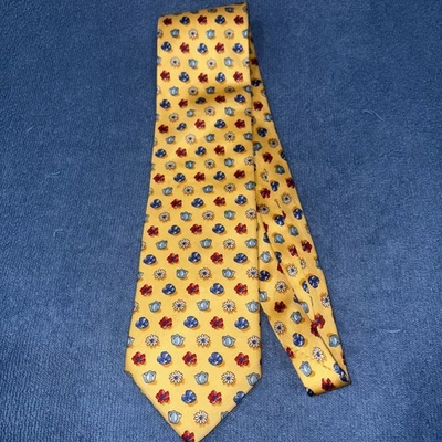 Corbata de seda CADE' MILANO hecha en Italia flores Foto 1 de 4