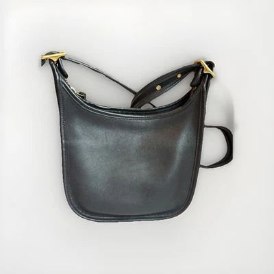 Bolso Bandolera Coach Janice Legacy Vintage Cuero Negro #9950 Foto 1 de 4