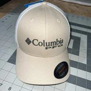 Columbia PFG Hat L/XL Flexfit High Crown Mesh Ball Cap Titanium Hook Logo NWT - Picture 1 of 7
