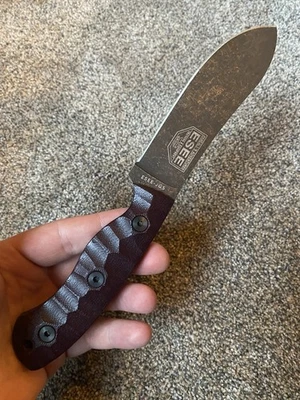 ESEE JG5 Fixed Knife 4.88" 1095HC Steel Full Tang Blade Brown Micarta Handle - Image 1 of 4