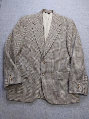 Blazer Orvis Para Hombres 42R Marrón Gris Lana Glen Check De Colección Hecho en EE. UU. Clásico Foto 1 de 4