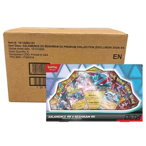 Pokemon TCG Salamence & Reshiram ex PREMIUM COLLECTION BOX CASE Sealed 6 Boxen - Bild 1 von 1