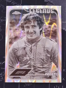 2024 Topps Chrome Formula 1 - F1 Legends Alain Prost #190 bianco e nero RayWave - Foto 1 di 2