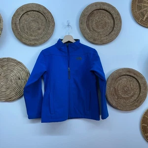 The North Face Blue Zip Up Logo Lightweight Jacket Boys Medium Youth - Picture 1 of 7