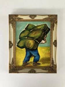 Deigo Rivera Original Reproductions Latino Mexican Peasant Laborer 11x14 Framed - Picture 1 of 8