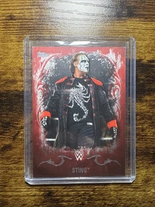2016 TOPPS WWE UNDISPUTED STING RED 1/1 #34 - Picture 1 of 3