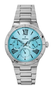 Festina Boyfriend Ice Blue Dial Quartz Casual Women's Ladies Watch F16716-4 - Picture 1 of 3