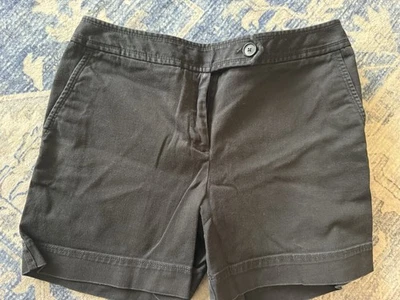 Ann Taylor Mujer Talla 8 Pantalón Corto Negro Foto 1 de 3