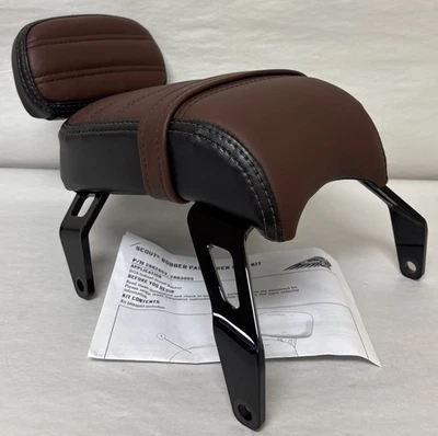 1-Asiento de pasajero de cuero indio OEM con respaldo (SIN HERRAJES) 2882853-LNA L501 Foto 1 de 4