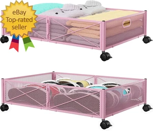 Unter dem Bett Aufbewahrungsbehälter mit Rollen unter Bett Aufbewahrung unter Bett Schuhständer - Bild 1 von 2