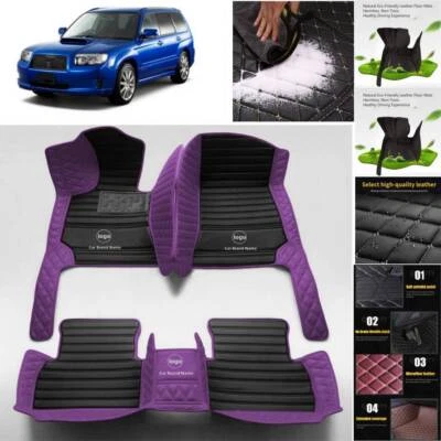 For Subaru Forester Car Floor Mats Custom Waterproof Auto Carpets Cargo Liner Foto 1 de 4