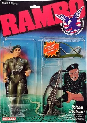 RAMBO: La Fuerza de la Libertad, Figura Coronel Trautman, De Colección 1985/86, ¡Nuevo MOSC! Foto 1 de 2