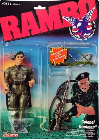 RAMBO: The Force of Freedom, Colonel Trautman Figure, Vintage 1985/86, New MOSC! Cover