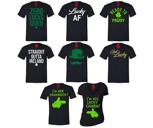 Men's St. Patrick's Day Funny Shamrock Clover Paddy's Irish Unisex T-Shirt Black - Picture 1 of 10