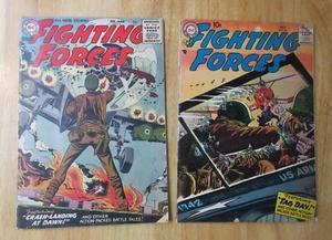 Lot of 2 Very Early OUR FIGHTING FORCES! #9 ('56), 26 ('57) *Bright & Colorful!* - Picture 1 of 8
