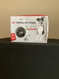 360 Heavy Duty Swivel Dog Anchor/Pet Stake for Dogs Up To 20 LBS 30 FT. Long - Picture 1 of 4