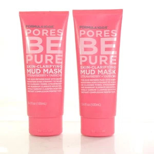 2 Formula10.0.6 Pores Be Pure Skin-Clarifying Mud Mask Strawberry Yarrow 3.4 oz - Picture 1 of 1