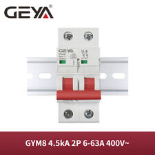 Geya Mini Circuit Breaker Ac Mcb 2Pole 4.5kA 6/10/16/25/32/40/50/63Amp Din Rail