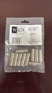 10x BNC Jack to BNC Jack Connectors 0E-BNCFFTP 50 Ohm , New - Picture 1 of 1