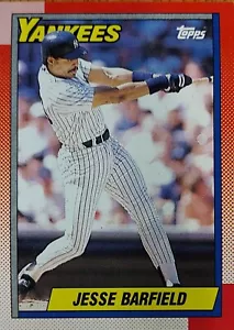 Jesse Barfield, 1990 Topps #740, New York Yankees - 4285 - Picture 1 of 2