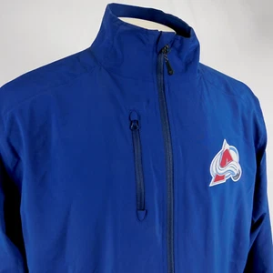 Colorado Avalanche Fanatics Authentic Pro Locker Room Navy Full-Zip Jacket Sz XL - Picture 1 of 17