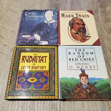 Lot of 4 Miniature  Books ~ Running Press ~ Emily Dickenson,  Twain, Khayyam