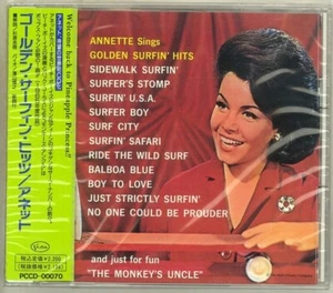 Annette Funicello Sings Golden Surfin' Hits Japan CD 1992 w/booklet, obi - Bild 1 von 2
