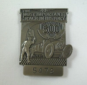 2011 Indianapolis 500 Silver Pit Badge IMS 100th Anniversary Dan Wheldon Winner - Picture 1 of 6