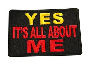 Parche Steampunk Yes It's All About Me Iron On Patch Cosplay Motociclista - Imagen 1 de 1