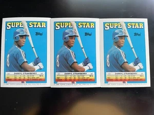 Darryl Strawberry New York Mets Topps Stickercard 21 MLB Baseball Vintage 80s - Picture 1 of 2
