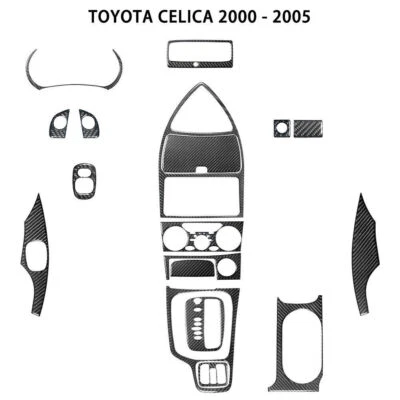 Kit de cubierta interior completo de fibra de carbono de 18 piezas para Toyota Celica 2000-2005 Foto 1 de 4
