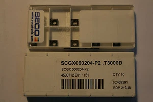 Seco Carbide Insert - SCGX 060204-P2 ( T3000D ) - Picture 1 of 1