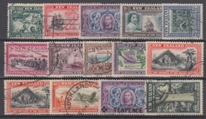 NEW ZEALAND 1940 CENTENNIAL ISSUE (x13) USED (ID:061/D65167) - Picture 1 of 1