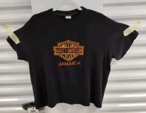 Vintage Harley Davidson Jamaica Embroidered Size L T-Shirt READ DESC. - Picture 1 of 4