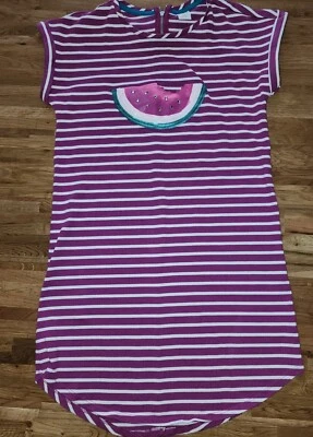 Gymboree Sz  14  Stripe Is watermelon with rainstones Dress Girls   Vintage 2018 - Image 1 of 4