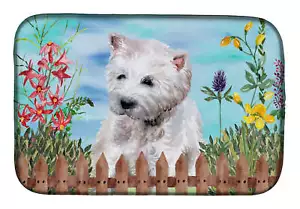 Westie Spring Dish Drying Water Bowl Mat CK1263DDM-S - Picture 1 of 4