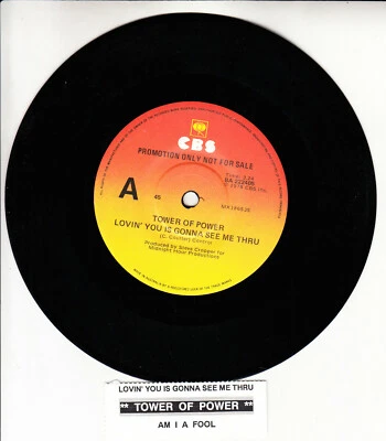 TOWER OF POWER  Lovin' You Is Gonna See Me Thru 7" 45 rpm vinyl record NEW - Image 1 of 2