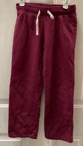 Lands'End Kids Sweatpants Maroon Size US (7-8) - Picture 1 of 3