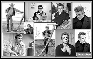 James Dean, Signed, Collage Cotton Canvas Image. Limited Edition (JD-2) - Picture 1 of 1