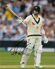 Steve Smith Hand Signed Australia 10x8 Photo Cricket Autograph Ashes 2023