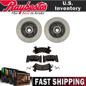 For 1982 Pontiac Grand LeMans Front Brake Rotor and Hub Assembly & Brake Pads - Picture 1 of 7