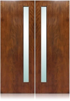 Avanti Design 72"x96" Exterior Sin Acabar Moderno Caoba Doble Losa Solo Puertas Foto 1 de 3