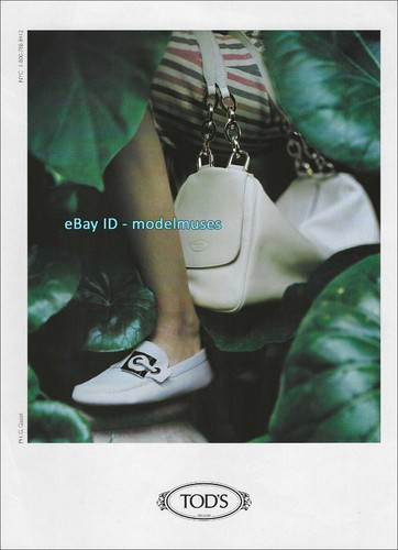 TOD’S TOD'S 1 Pagina Magazine STAMPA ANNUNCIO primavera 2003 caviglia donna in mocassini