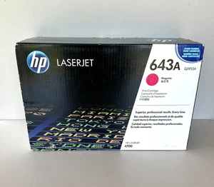 HP LaserJet 643A Q5953A Magenta Tonerkartusche Original BRANDNEU VERSIEGELT - Bild 1 von 5