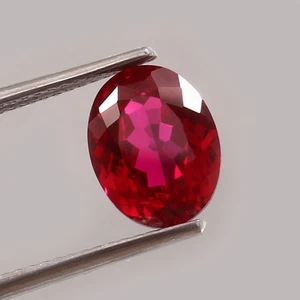 AAA Naturel sans Défaut Birman Pigeon Rubis Rouge Ample Ovale Gemme Cut 10x8 MM - Bild 1 von 6